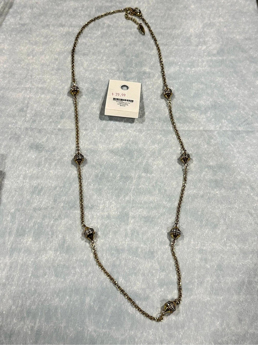 Coldwater Creek Gold-Plated Dazzle Cluster Necklace